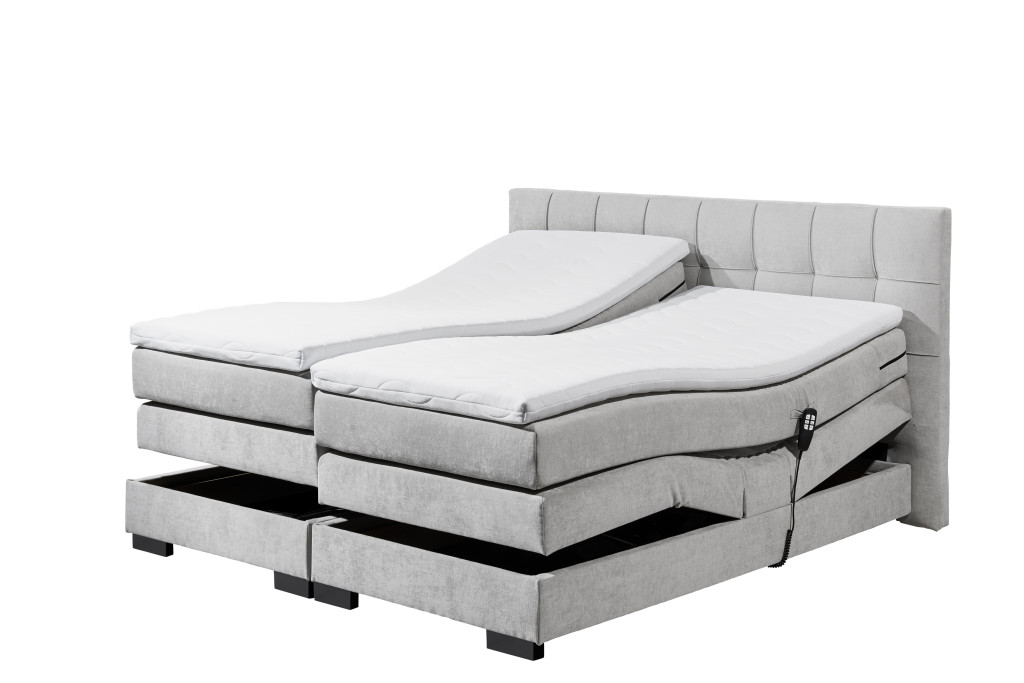 Boxspringbett Thedric - mit Motor und Topper - 180x200