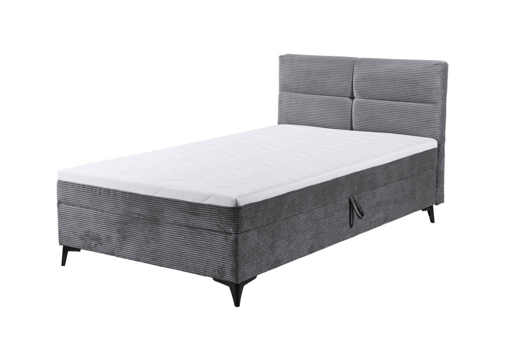 Boxbett Adham - mit Bettkasten und Topper - 120x200