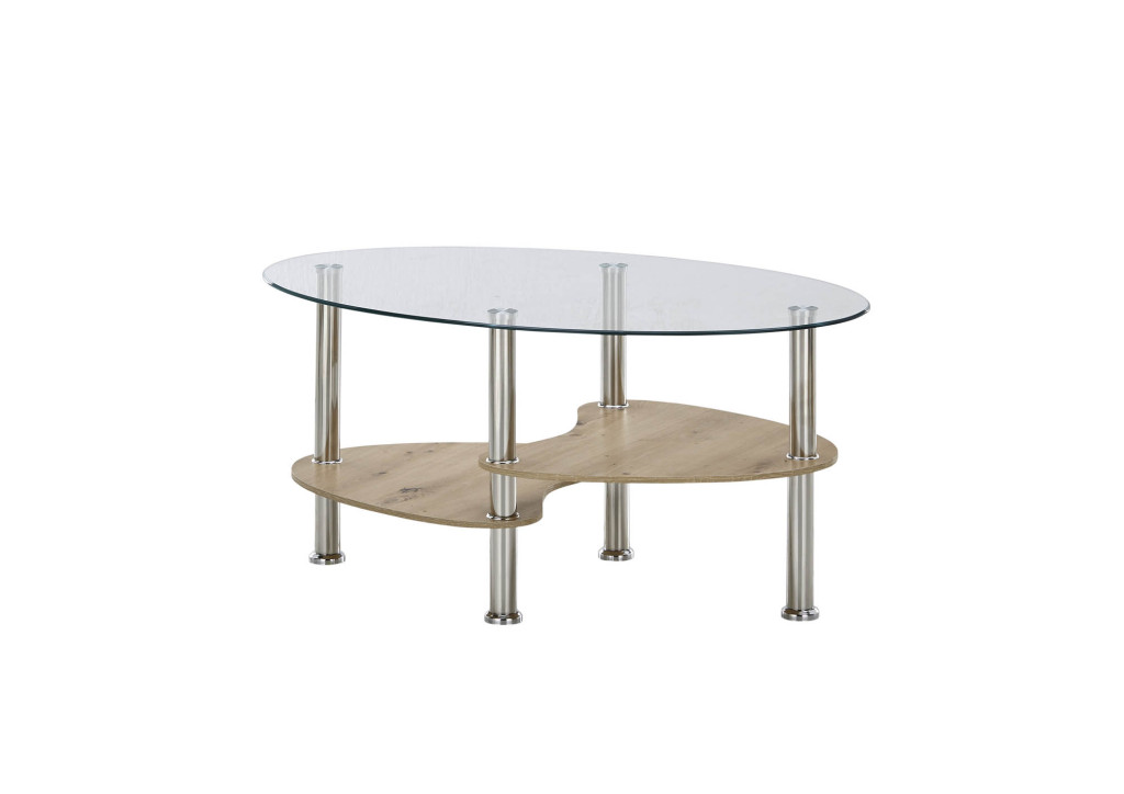 ovaler Couchtisch Pearly - Artisan Eiche / Sonoma Eiche