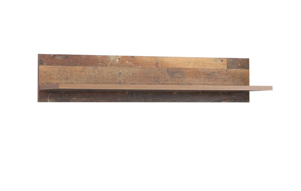 Wandregal Celon - Old Wood Vintage - 120cm Breit